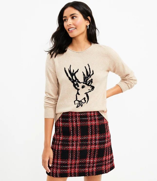 Petite Reindeer Sweater | LOFT | LOFT