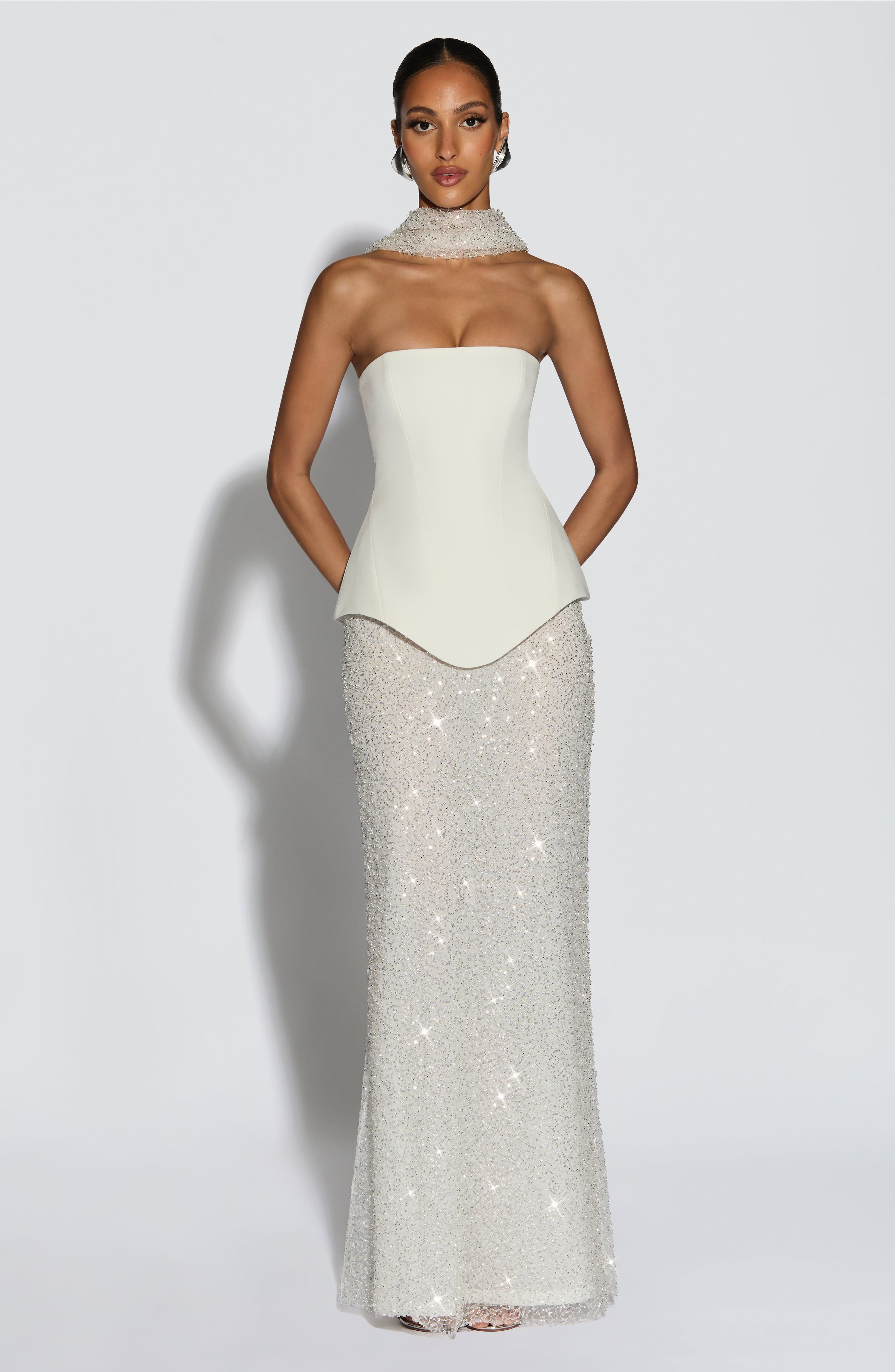 Allaire Maxi Skirt - Ivory | Babyboo (global)