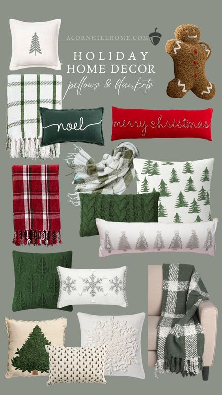 Holiday home, decor Christmas pillows and blankets, modern farmhouse cottage

#LTKGiftGuide #LTKhome #LTKHoliday