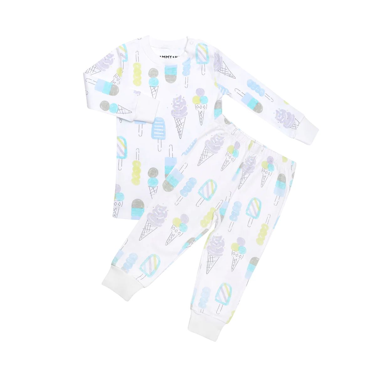 Ice Cream Pajama Set in Blue | Sammy + Nat