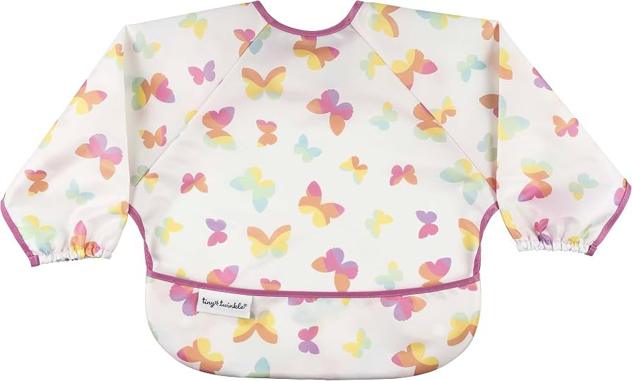 Tiny Twinkle Mess Proof Baby Bib, Cute Full Sleeve Bib Outfit, Waterproof Bibs for Toddlers, Mach... | Amazon (US)