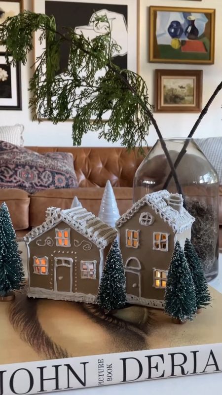 Cute and easy diy project to upcycle holiday decor 🎄
All you need is house paint (Baked Cookie by SW is a great color match!), joint compound and a Ziploc bag. Have fun!
-
Christmas decor. Holiday decor. Christmas houses. Gingerbread House. Tiny Christmas tree  

#LTKHoliday #LTKVideo #LTKSeasonal