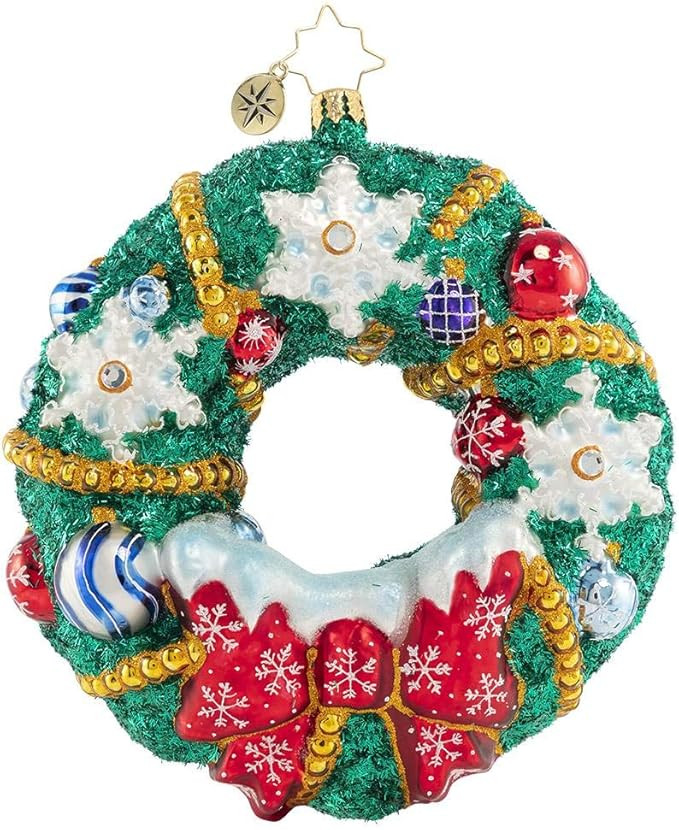 Christopher Radko Hand-Crafted European Glass Christmas Decorative Figural Ornament, Flurry of Fl... | Amazon (US)