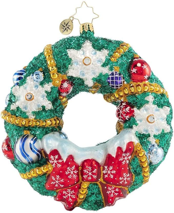 Christopher Radko Hand-Crafted European Glass Christmas Decorative Figural Ornament, Flurry of Fl... | Amazon (US)