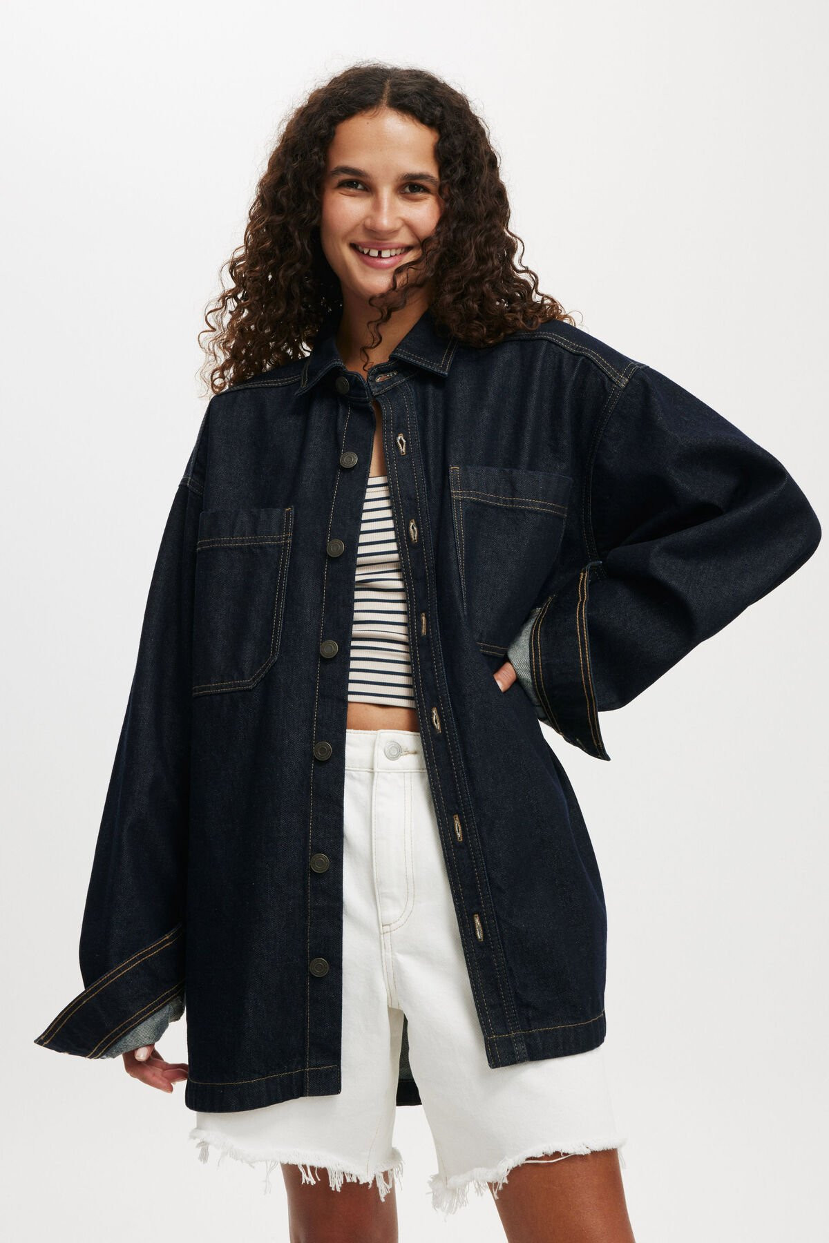 Oversized Denim Shirt | Cotton On (US)