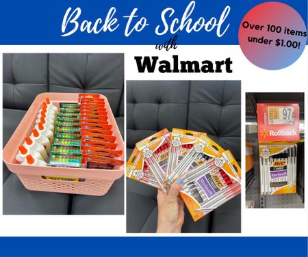 I got all of this for under $10 at Walmart!! You can stock up and donate to your kids classrooms or just keep extra supplies on hand for at home! There are over 100 school supplies for under $1!!! Wow! #ad 


#LTKSale #LTKsalealert #LTKkids