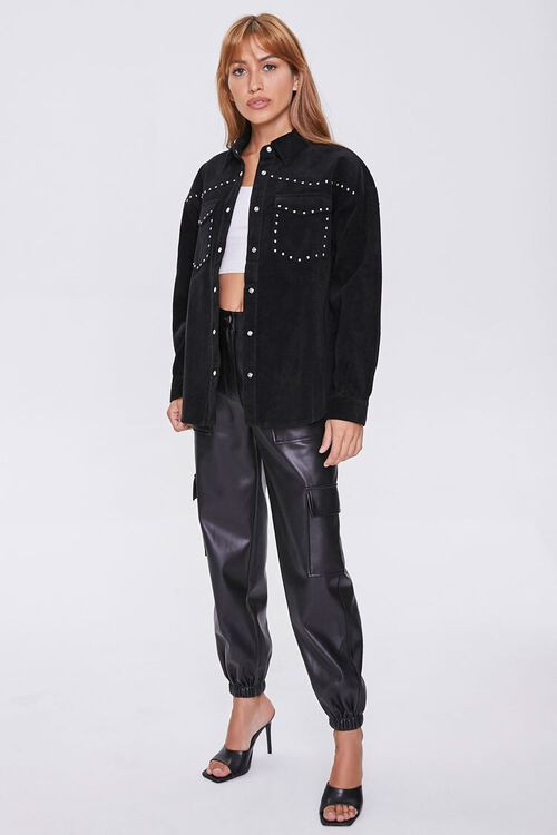 Studded Corduroy Shacket | Forever 21 | Forever 21 (US)