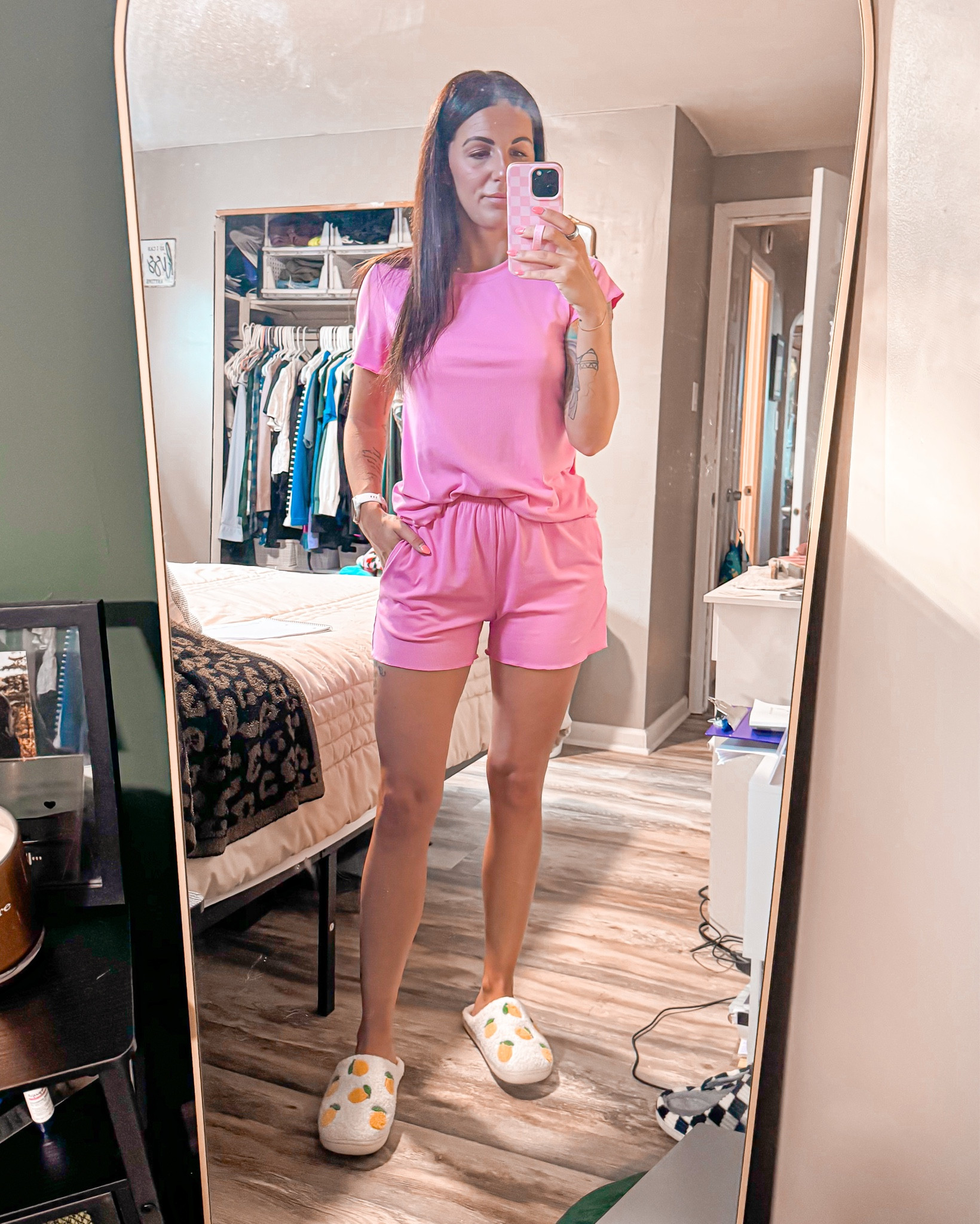 My absolute FAVORITE pajamas. They’re so soft, comfy, & stretchy. And I love that they’re long enough so my cheeks aren’t hanging out. I now own them in 4 colors  

#LTKFindsUnder50