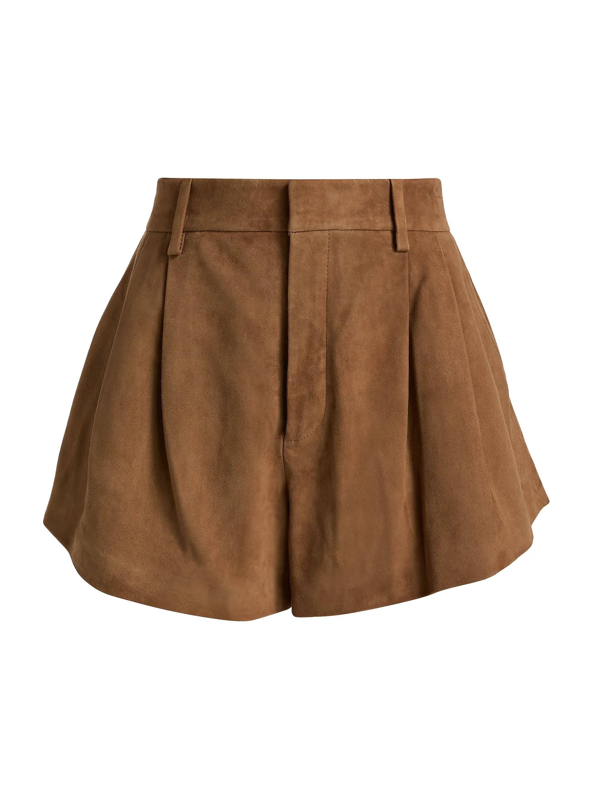 The Suede Utility Shorts | Saks Fifth Avenue