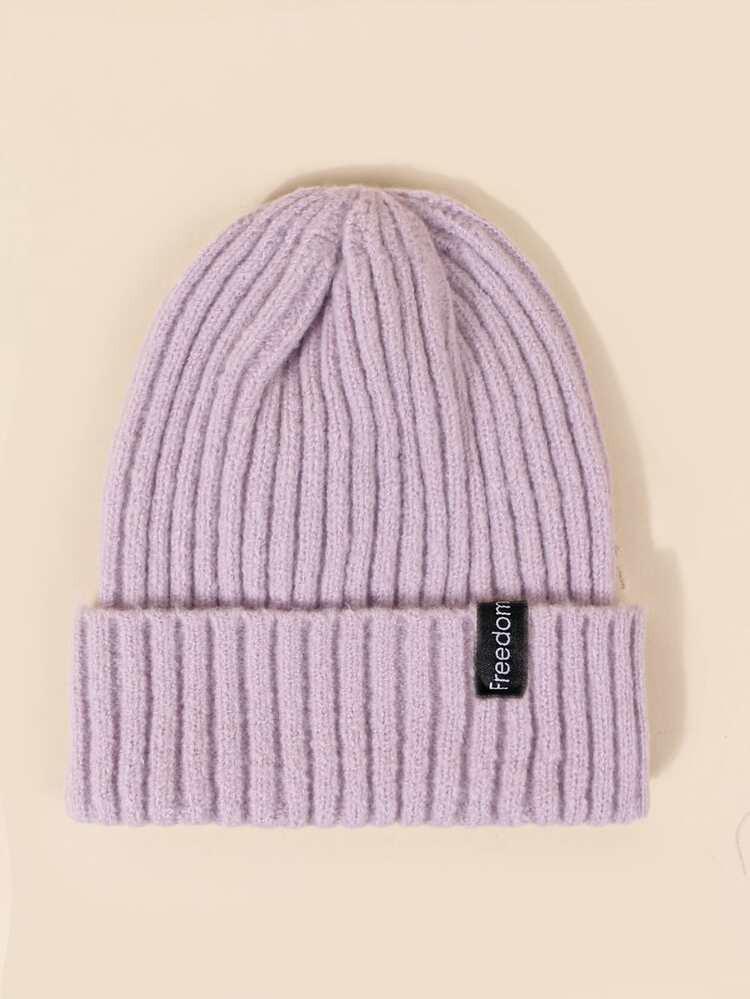 Letter Patch Decor Beanie | SHEIN