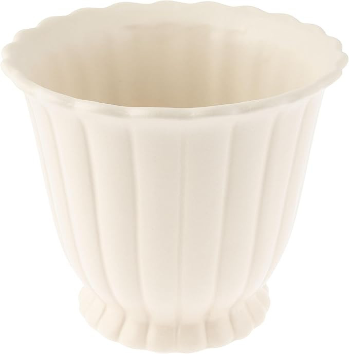 Karma, Modern Fluted Pot, Boho Small Plant Ceramic Pots, Modern Desk Decor, Office Planters, Larg... | Amazon (US)