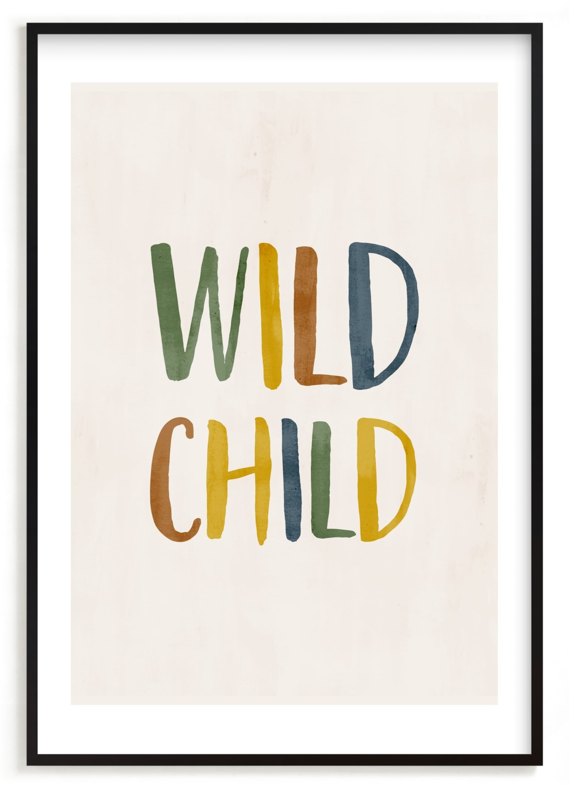 "Wild Child Typographic" - Mixed Media Limited Edition Art Print by Iveta Angelova. | Minted