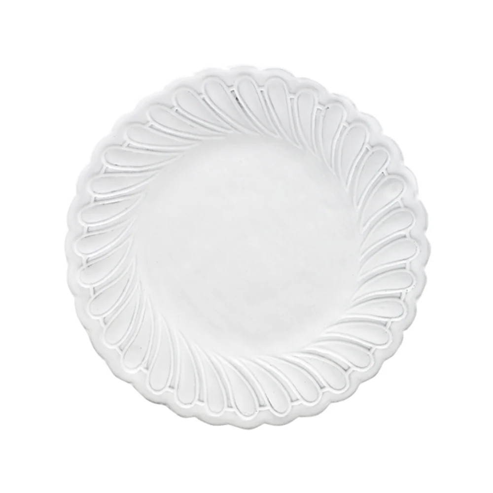 Bella Bianca Pique Salad/Dessert Plate | Arte Italica & Crown Linen Designs