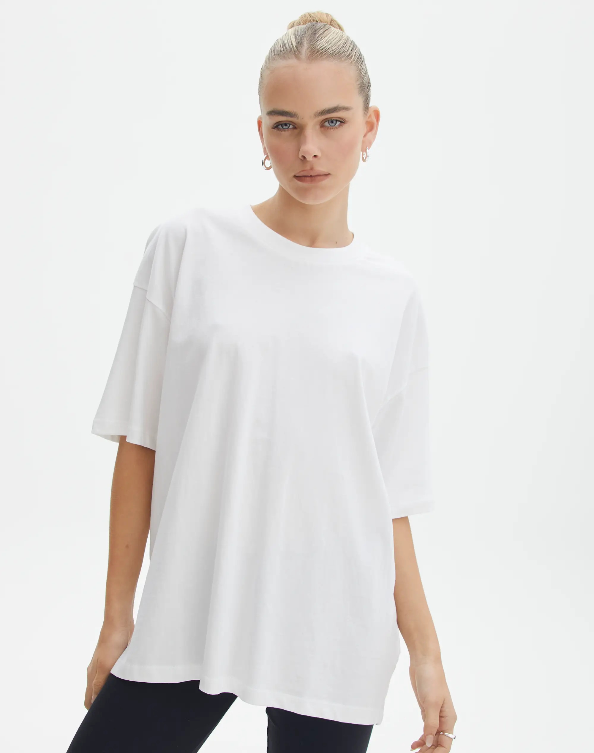 Oversized Baggy Tee in White | Glassons | Glassons (Australia)