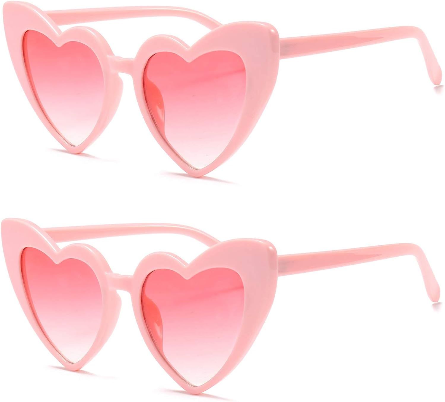 Zoint Clout Heart Sunglasses Goggles Vintage Cat Eye Mod Style Retro Kurt Cobain Glasses | Amazon (US)