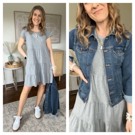 Walmart knit tiered dresses are back! Love these soft cotton dresses for an easy summer look, style with sneakers, sandals or flats! I got my usual size small. 

#LTKfindsunder50 #LTKfindsunder100 #LTKstyletip