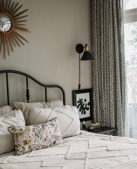 Black and white bedroom 

#LTKhome