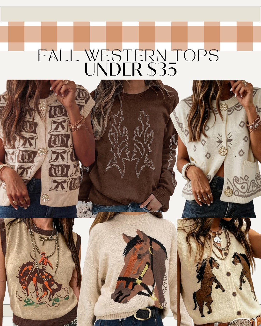 Fall western sweaters from Amazon under $35

#LTKgrwm #LTKootd