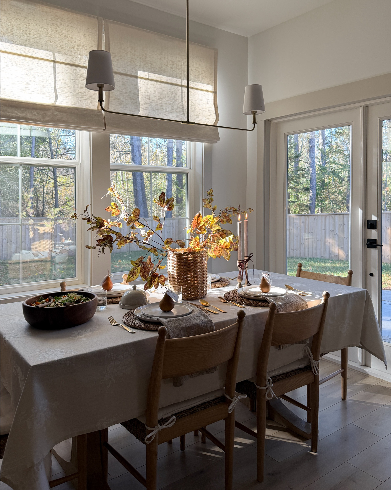 Putting together a Thanksgiving table with the prettiest finds from @unisonhome - their Walnut Salad Bowl + Salad servers (obsessed), Fawn Taper Candles, and the most perfect Saison Natural Napkins It all feels simple, warm, and so timeless. 🤎 Sharing as a little tablescape inspo, if you're planning ahead! #ad

#LTKHoliday #LTKSeasonal #LTKHome