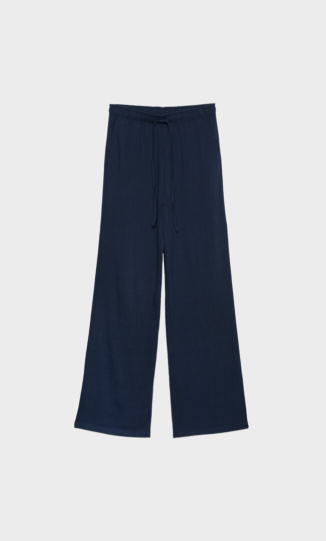 Loose-fitting linen blend trousers | Stradivarius (UK)