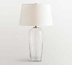 Carter Glass Table Lamp (18"-29") | Pottery Barn (US)