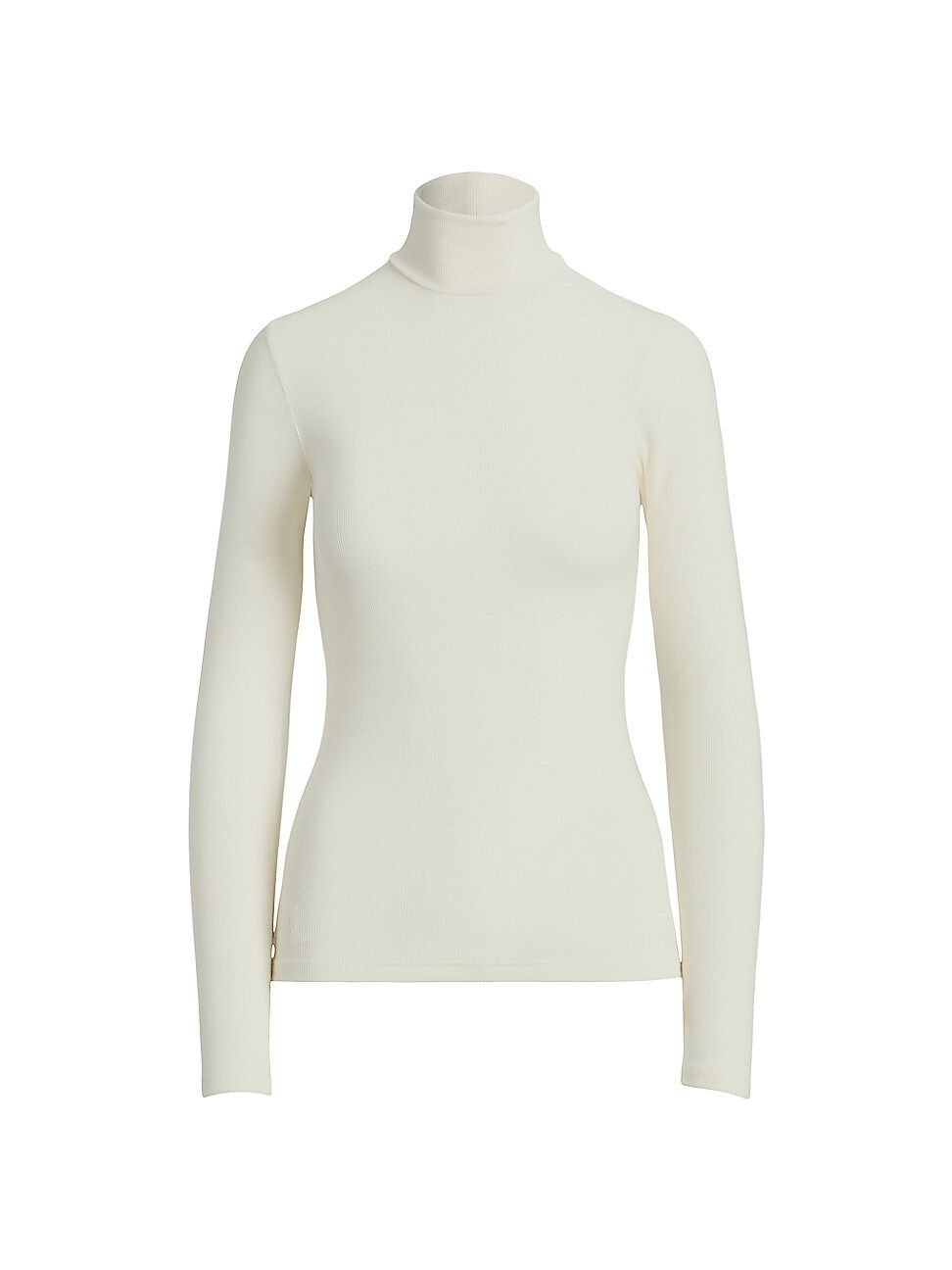 Women's Rib-Knit Turtleneck Sweater - Clubhouse Cream - Size Small | Saks Fifth Avenue