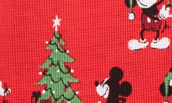 x Disney Mickey Mouse Christmas Fitted Two-Piece Pajamas | Nordstrom