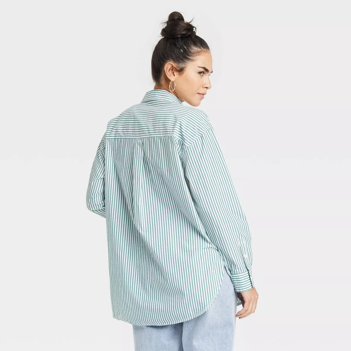 Women's Oversized Long Sleeve Collared Button-Down Shirt - Universal Thread™ | Target
