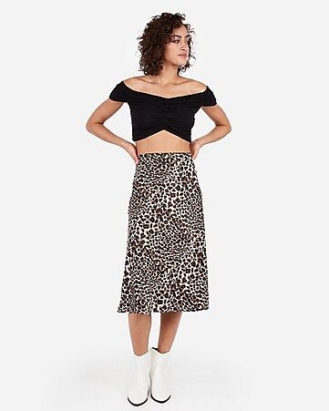 rocky barnes ruched off the shoulder crop top | Express