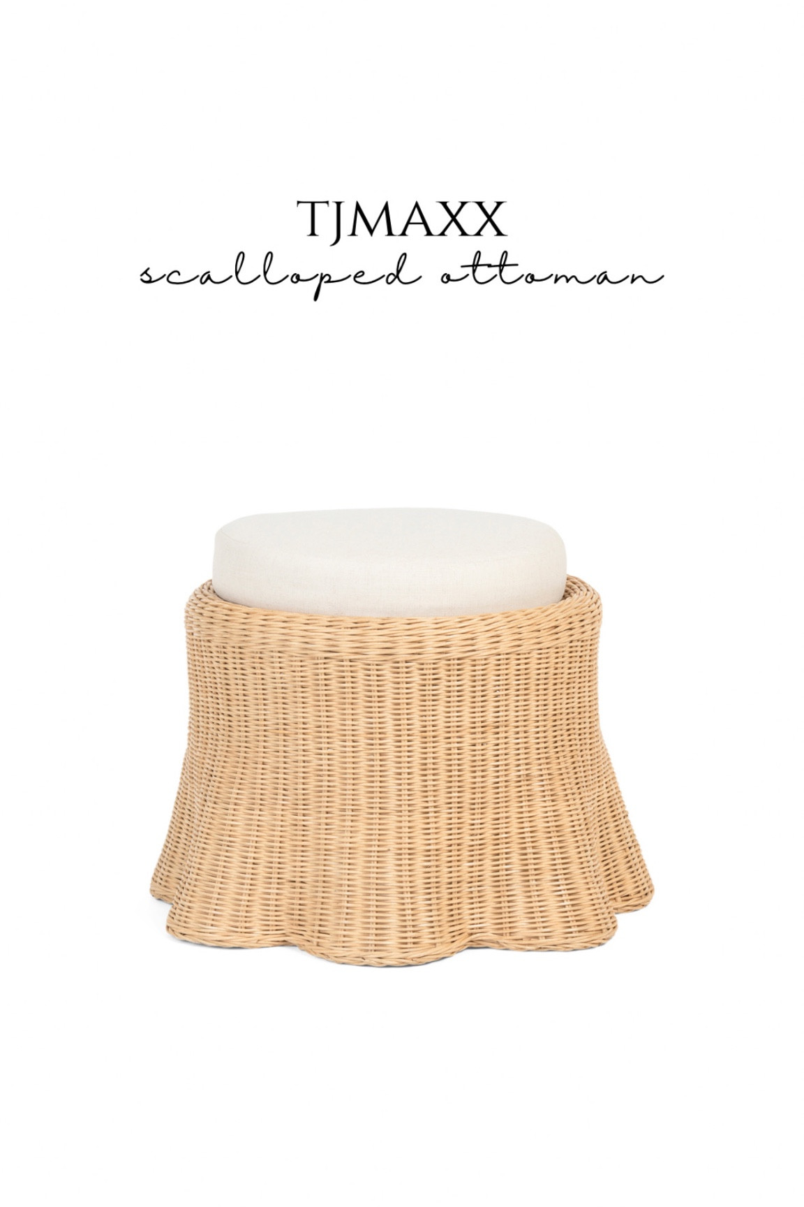 Lillian august scalloped ottoman 😍

#LTKFindsUnder100 #LTKSaleAlert #LTKHome