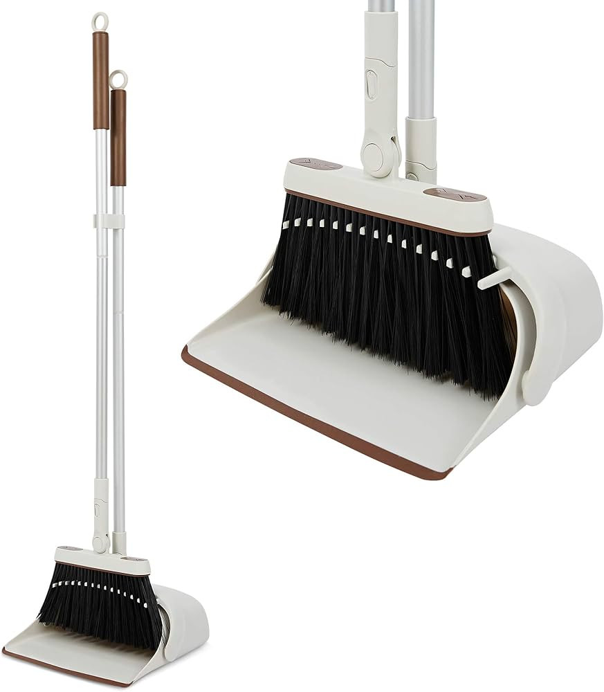 Jekayla Broom and Dustpan Set for Home with 54" Long Handle, Upright and Lightweight Dust pan and... | Amazon (CA)