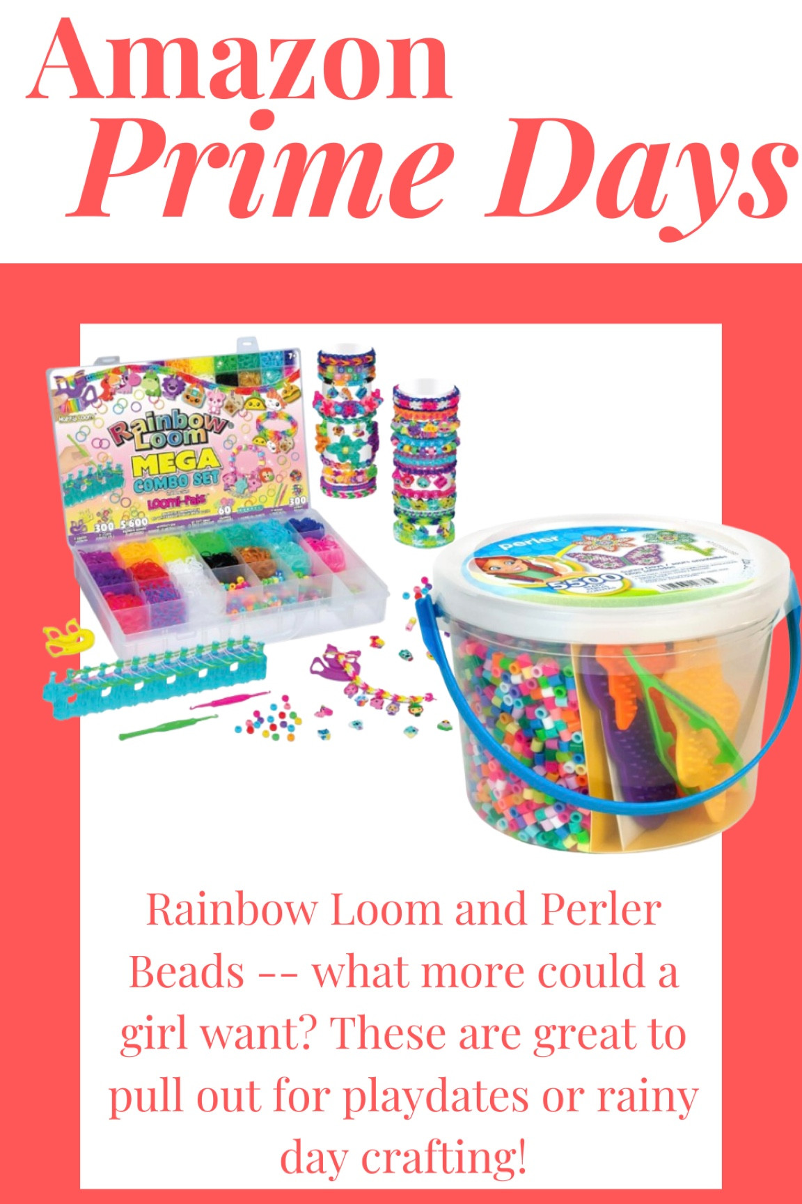 Rainbow loom and perler beads on Amazon prime big deals! 

#LTKKids #LTKSaleAlert #LTKxPrimeDay