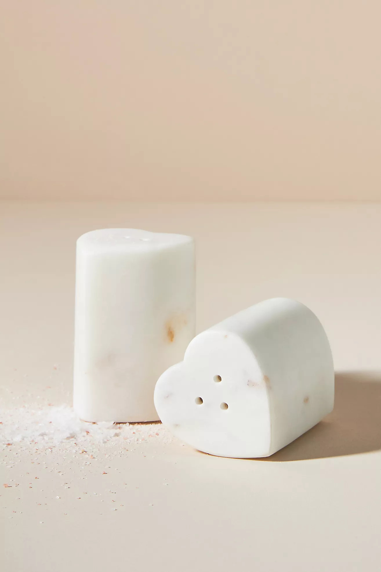 Marble Heart Salt & Pepper Shakers | Anthropologie (US)
