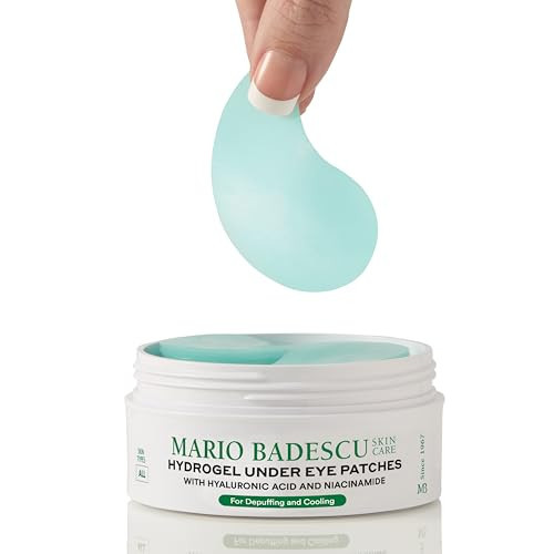 Mario Badescu Hydrogel Under Eye Patches (30 Pairs) – Hydrating Eye Masks for Puffy Eyes, Dark Circles, Fine Lines, with Hyaluronic Acid & Niacinamide, Soothing & Plumping | Amazon (US)