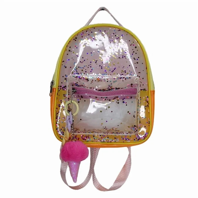 Wonder Nation Girls Colorblock Mini Backpack, Yellow Multi | Walmart (US)