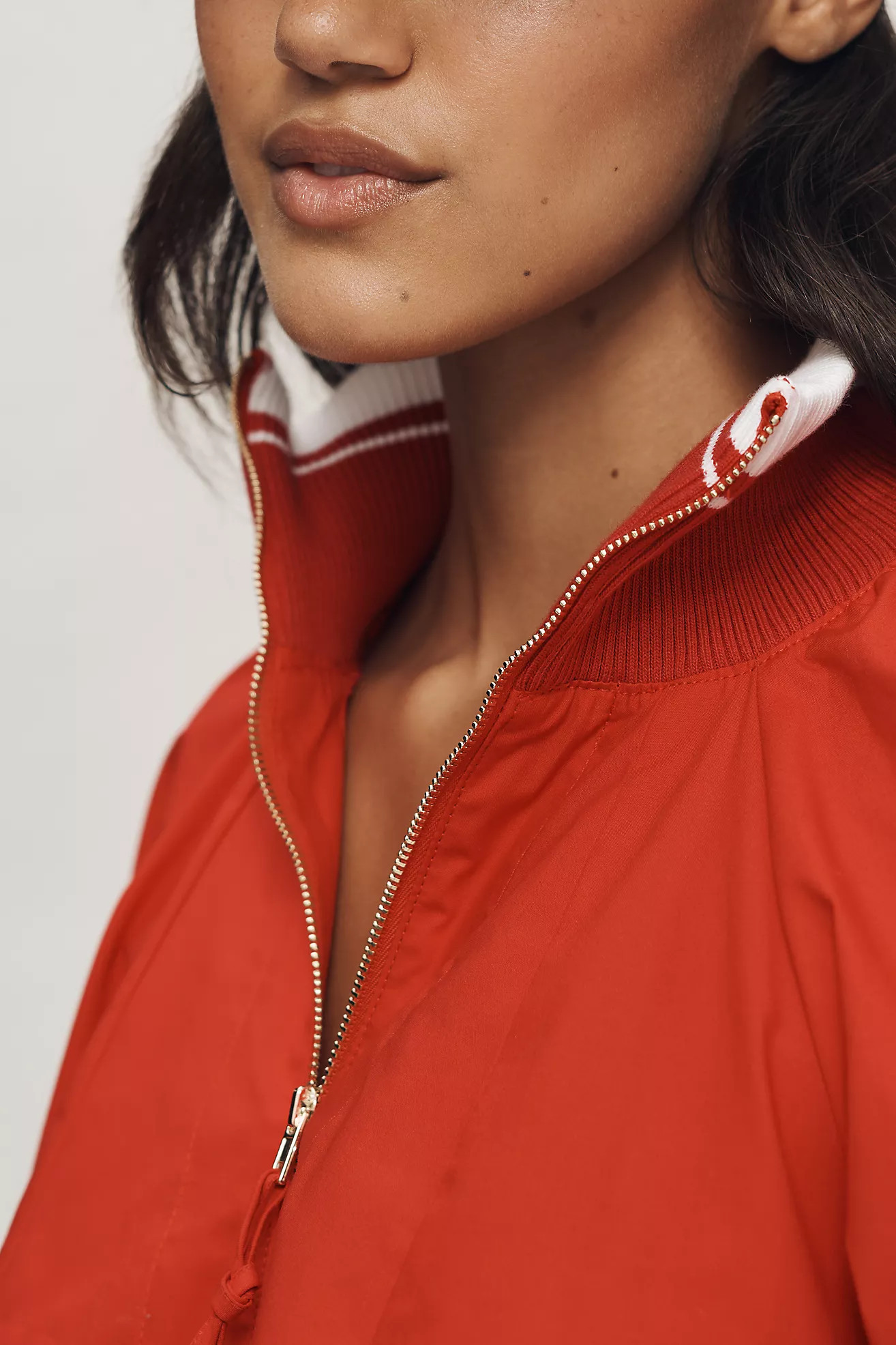 Maeve Sporty Henley Swing Top | Anthropologie (US)