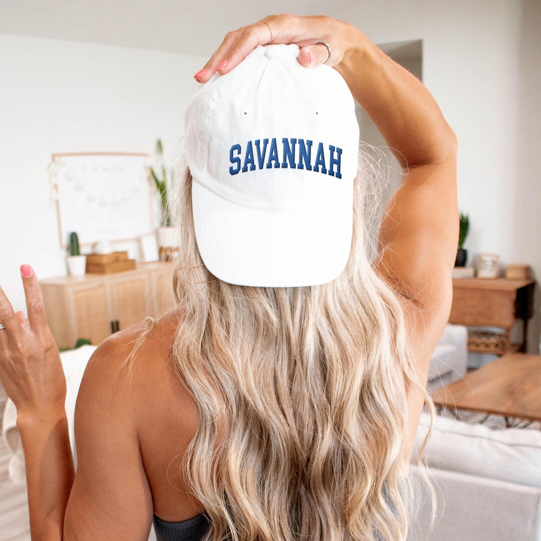 Savannah Embroidered Mens Fit Baseball Cap, Travel Souvenir, Unisex Georgia Hat - Etsy | Etsy (US)
