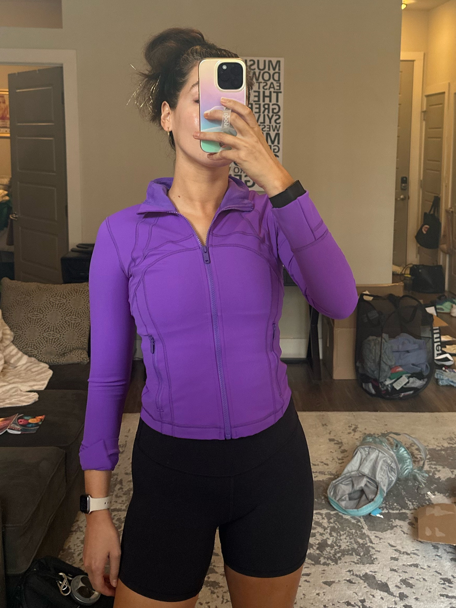 ルルレモン クロップDefine Jacket リブNulu サイズ6 NWT Lululemon