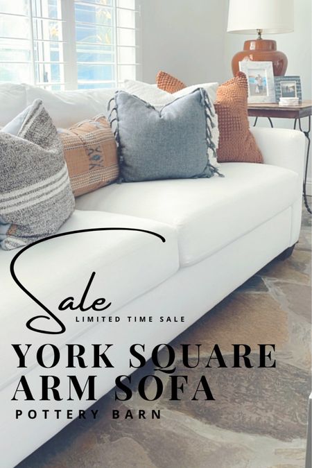 Our living room sofa is on sale for a limited time! 👏🏻

We’ve had our York Square Arm Sofa from Pottery Barn for a few years now and I LOVE it! 

This is the larger, (Grand Sofa 95”) two seater size. Fabric is Slub Cotton/White 👍🏻

#couch #sofa #livingroom

#LTKstyletip #LTKhome #LTKsalealert