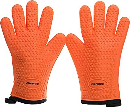 KITCHEN PERFECTION Silicone Smoker Oven Gloves -Extreme Heat Resistant BBQ Gloves-Handle Hot Food... | Amazon (US)