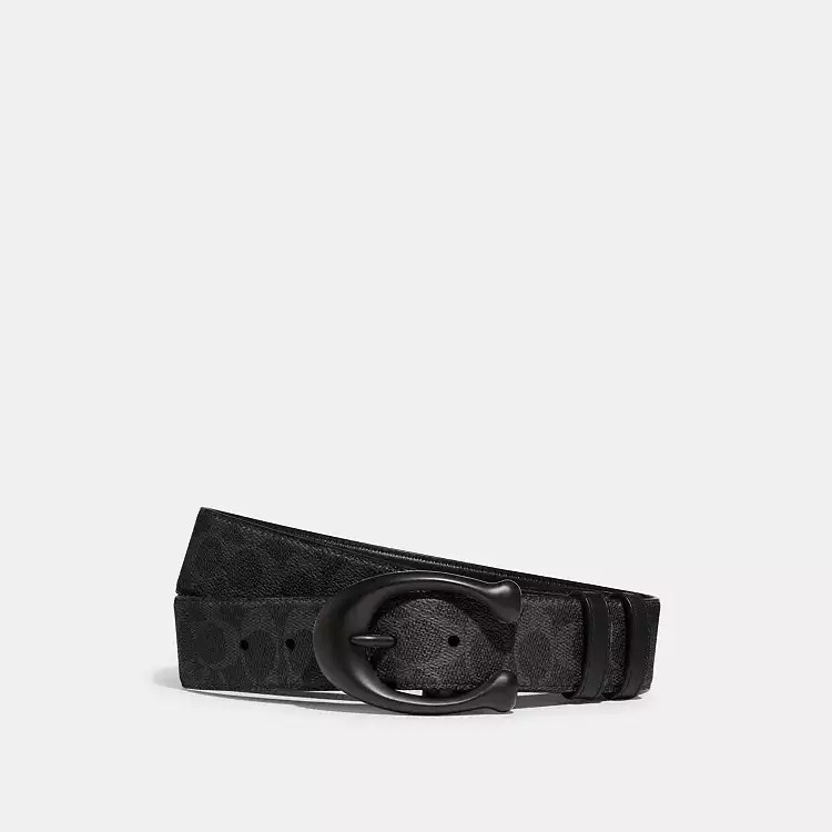 Sculpted C Buckle Cut-To-Size Reversible Belt, 40 Mm$125Rating1(2) | Coach (US)