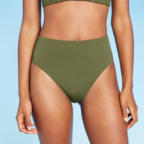 Women's High Leg High Waist Extra Cheeky Bikini Bottom - Shade & Shore™ | Target