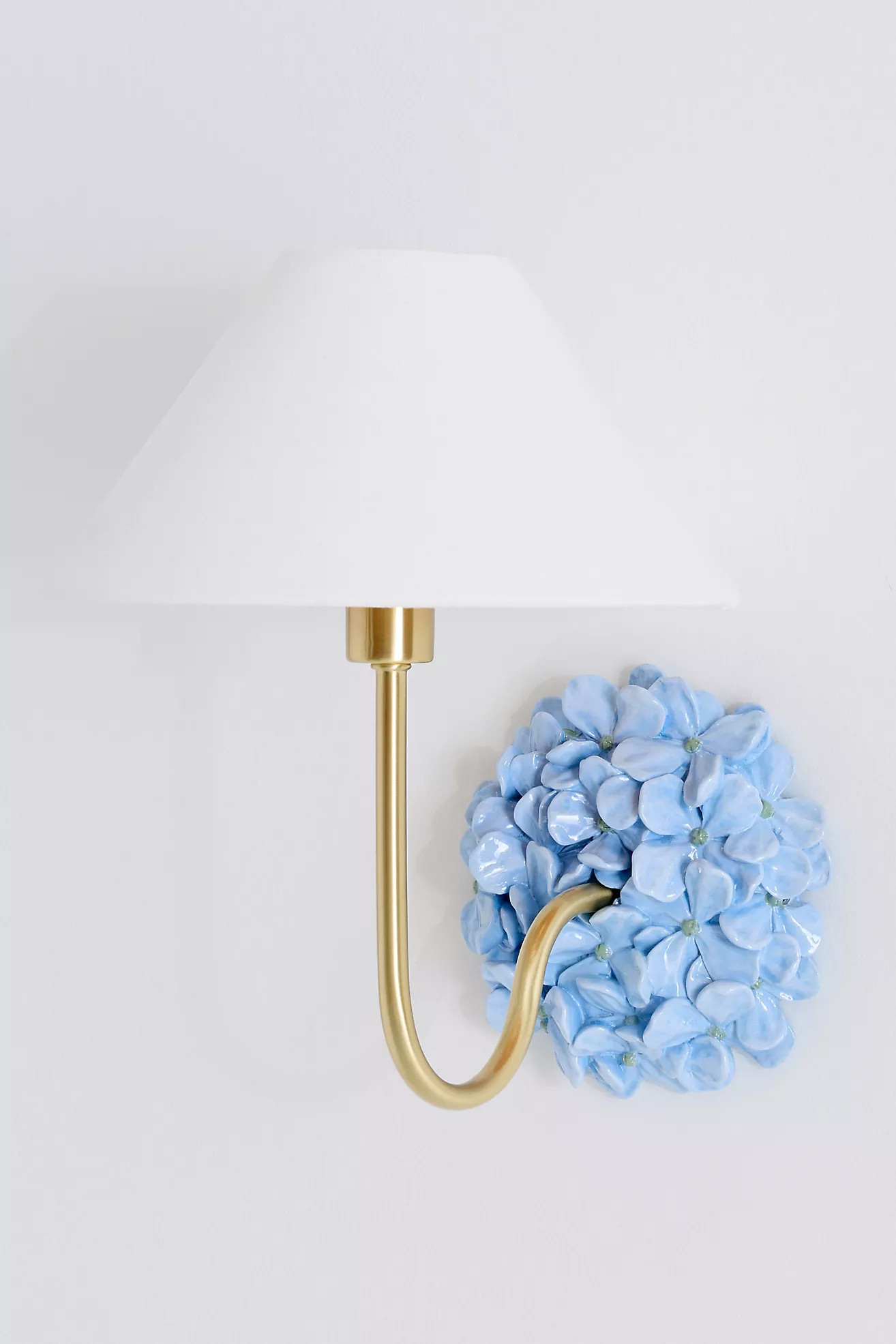 Aster Hydrangea Shaded Wall Sconce | Anthropologie (US)