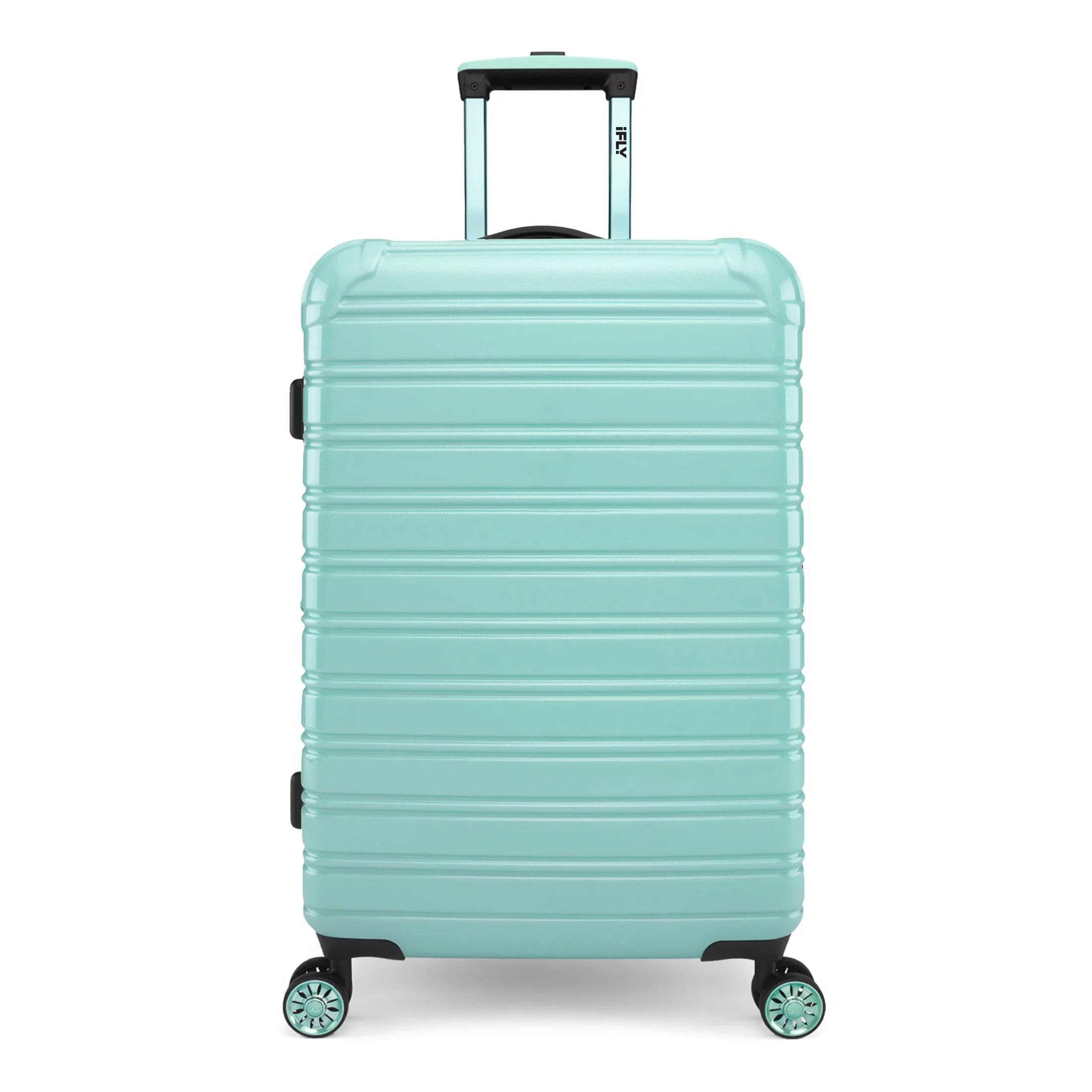 iFLY Hardside Fibertech Luggage 24" Checked Luggage, Mint | Walmart (US)