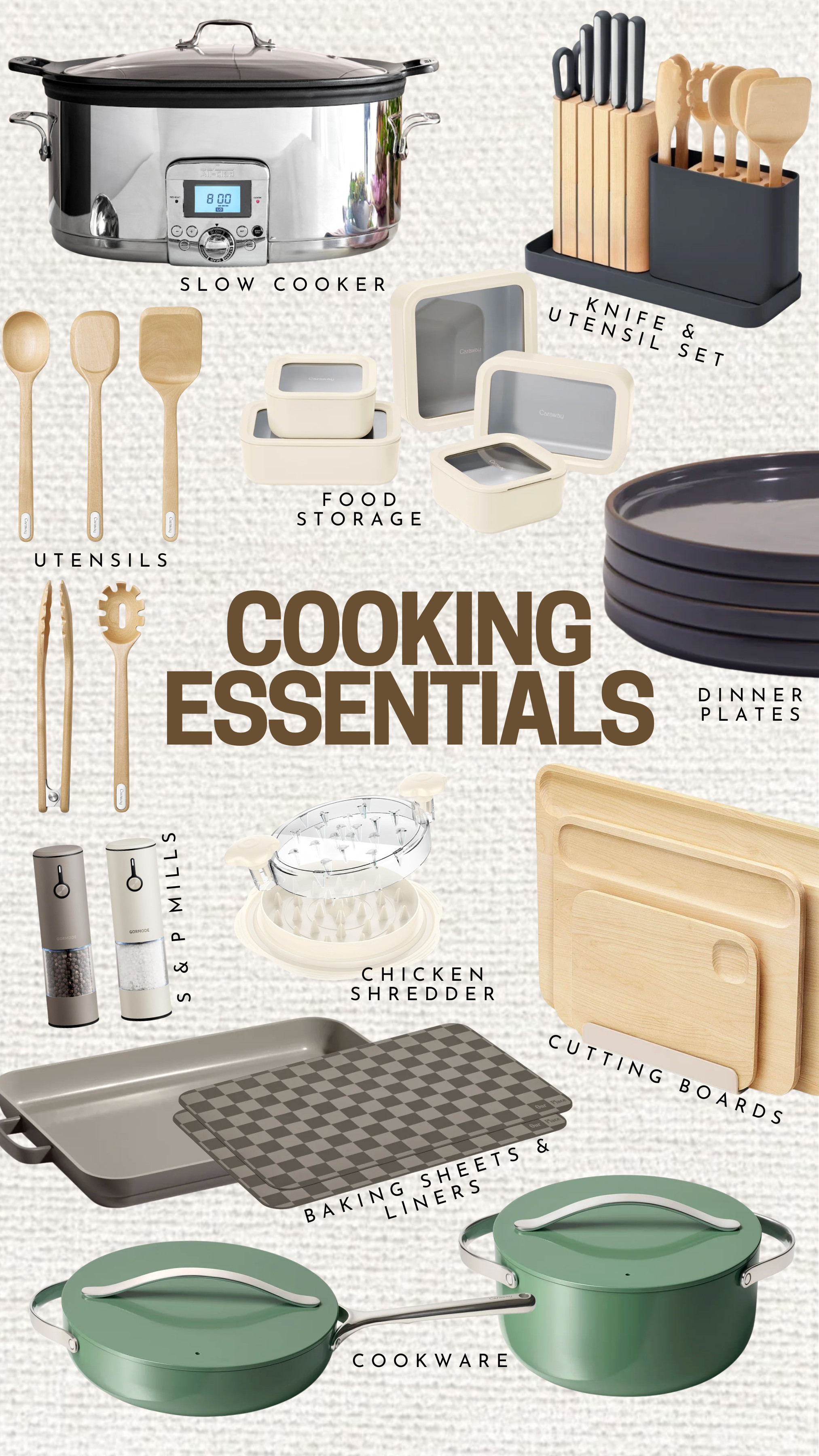 My cooking essentials! These are my tried and true kitchen favorites that I'm using every single week on repeat

Kitchen essentials, kitchen tools, cookware, caraway pans, our place, dinner essentials, kitchen favorites 

 #LTKHome