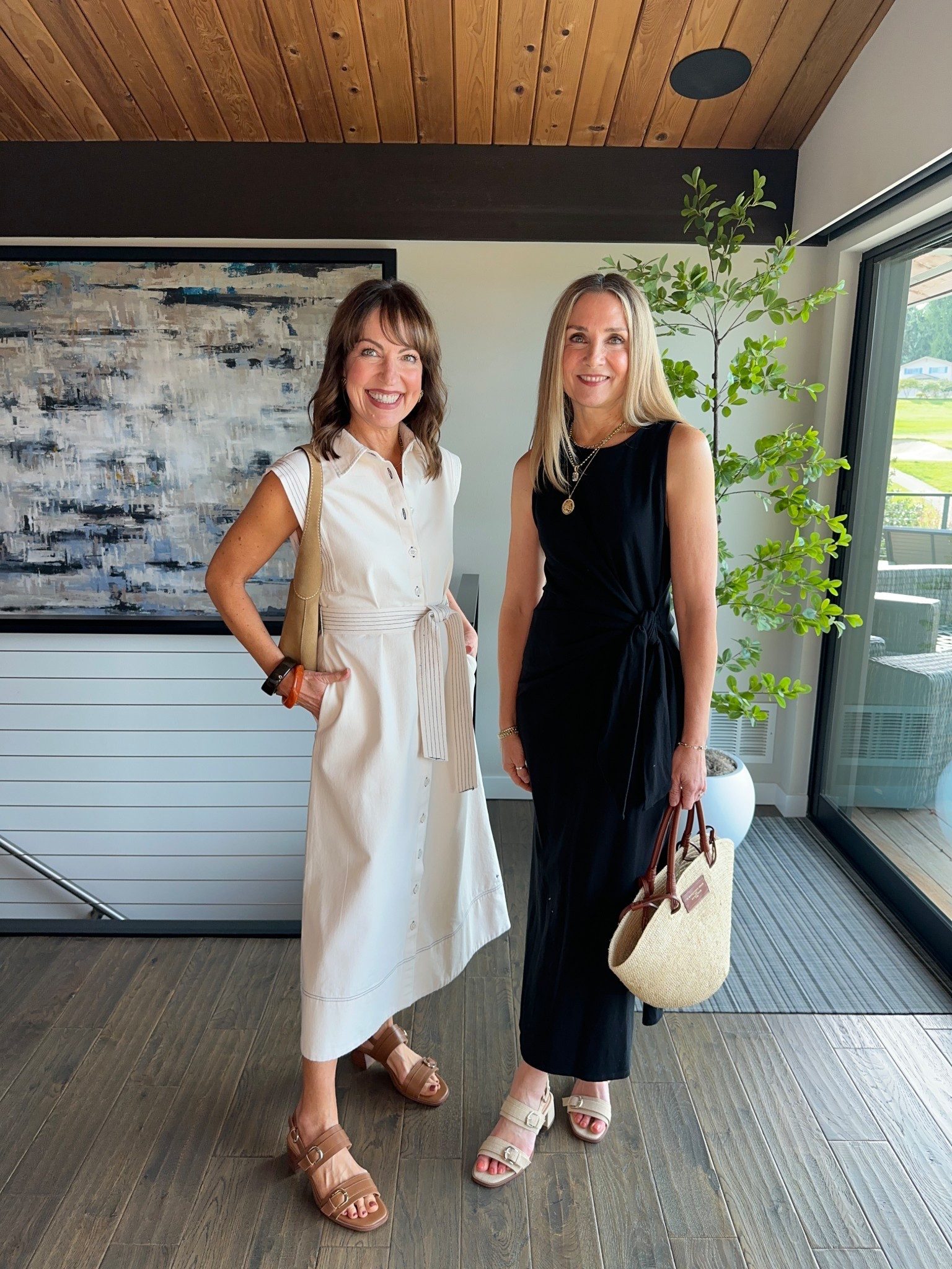 Spring dresses that would go anywhere! 

Mersea dresses and Sezane side tie dress, both styled with the comfiest low heel from Easy Spirit, the Hadiya sandal!

#LTKWorkwear #LTKOver40 #LTKootd