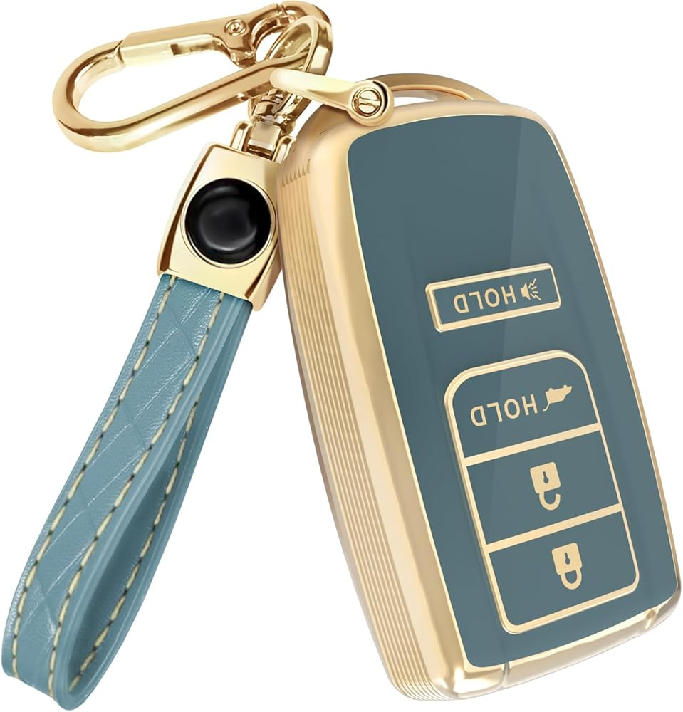Lucrum Compatible with Acura Key Fob Cover & Leather Keychain, 4 Buttons Keyfob Case for MDX RDX ... | Amazon (US)
