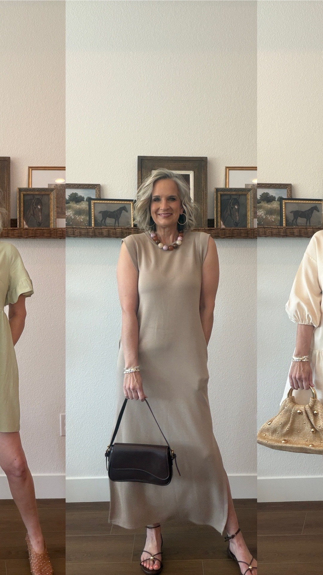 Neutral Spring Dresses with feminine, sweet details and silhouettes. 

Amazon, midi dress, sleeveless maxi, spring style, midlife style, wedge, raffia bag, sandals, casual chic

#LTKOver40 #LTKWorkwear #LTKootd