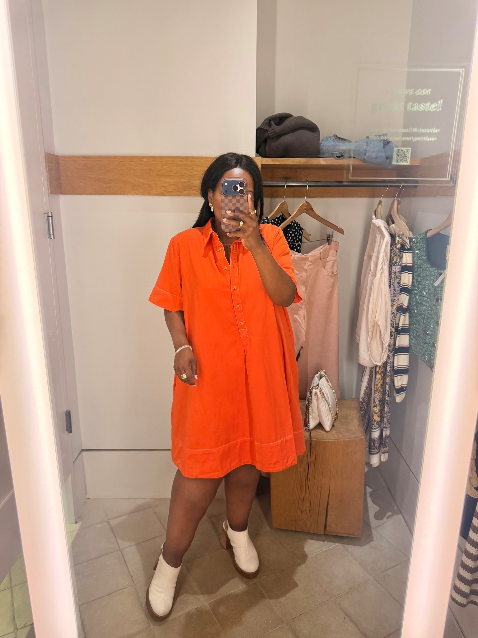 The perfect orange 🍊 dress from @Anthropologie - size down one in this style. Yes, it also has pockets. I’m wearing the xl but would prefer a M. 

#LTKMidsize #LTKgrwm #LTKFestival