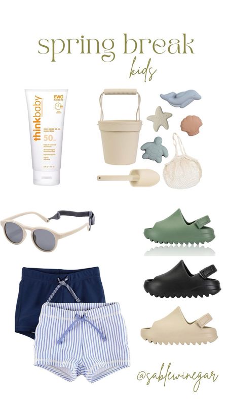 Kids beach must haves, toddler beach must haves, beach toys, sand toys, sunscreen for toddlers, baby sunscreen, toddler sunglasses, kids sunglasses, kids sandals, toddler boy sandals, toddler boy swim trunks, baby boy swim, boys swim trunks, toddler boy gift guide, birthday ideas for boy 

#LTKkids #LTKtravel #LTKswim